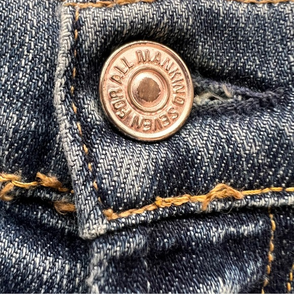 7 For All Mankind Bootcut Jeans Vintage 2005 Distressed Women’s Size 30 Y2K - Picture 12 of 15